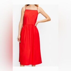 New Loft red cotton sundress